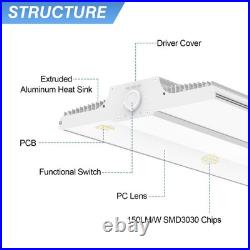 2 Pack 400W LED High Bay Shop Light Commercial Hanging Fixtures 60000LM 100-277V