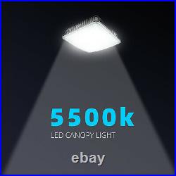 2 Pack 70W LED Canopy Light, Outdoor LED Parking Garage Lights, Low Bay Lighting