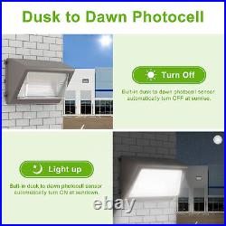 2 Pack Dusk To Dawn LED Wall Pack Light For Garden Yard Security Lights 120W