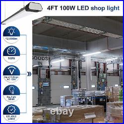 2-Pack LED Shop Light For Warehouse Workshop Basement Ceiling Fixture 100W 43in