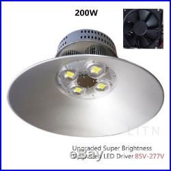 2pc 200W LED High Bay Warehouse Light Fixture Factory 400W Equivalent