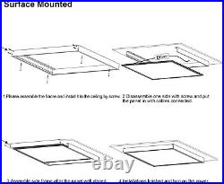 2sets/pack 2x4ft Led Panel Light Surface Mounted Frame Surface Mounted Kit