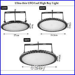300W 250W 200W 150W LED High Bay Light Warehouse Industrial Fixture UFO Shop Lam