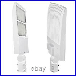 300W LED Parking Lot Light Shoebox Area Light Slip Fitter Mount White 5000K IP65