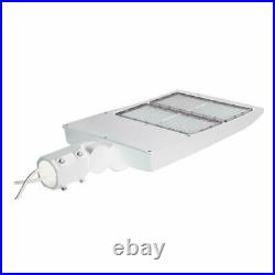 300W LED Parking Lot Light Shoebox Area Light Slip Fitter Mount White 5000K IP65