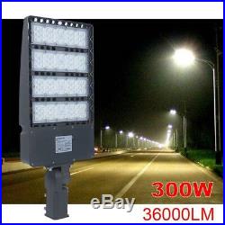 300W LED Parking Lot Light with Photocell Shoebox Street Area Flood Light IP65