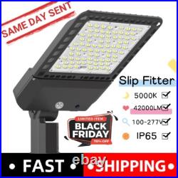 300W LED Parking Lot Lights Street Light Shoebox Pole Light Fixture Dusk to Dawn