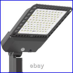 300W LED Parking Lot Lights Street Light Shoebox Pole Light Fixture Dusk to Dawn