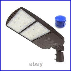 300W LED Parking Lot Lights Street Light Shoebox Pole Light Fixture Dusk to Dawn