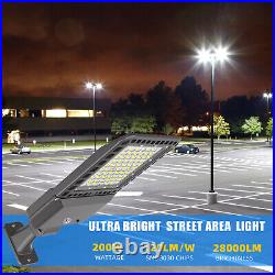 300W LED Parking Lot Shoebox Pole Light Fixture Outdoor Stadium Site Area Light