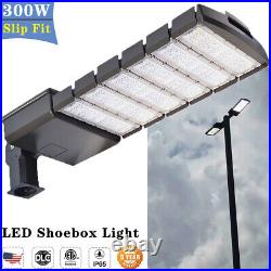 300W LED Parking Lot Street Pole Light Fixture Shoebox Area Light 5000K 39000LM