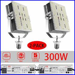 300W LED Retrofit Kit For Tennis Court Parking Lot Canopy Shoebox Lights (2Pack)
