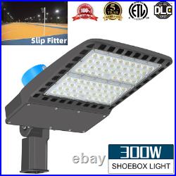 300W LED Shoebox Area Light Dusk To Dawn Commercial Outdoor Parking Lot Lights