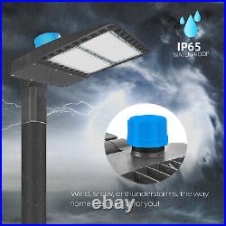 300W LED Shoebox Area Light Dusk To Dawn Commercial Outdoor Parking Lot Lights
