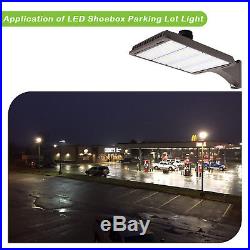 300W LED Shoebox Commerical Dimmable Pole Light Parking Lot Lamp 36000lm 5000K