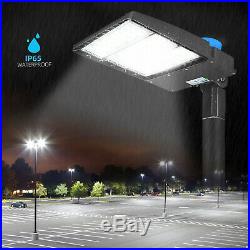 300W LED Shoebox Light Parking Lot Pole Commercial Building Warehouse Lighting