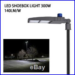 300W LED Shoebox Light Street Light Parking Pole Lot Light 5000K DLC ETL 42000LM