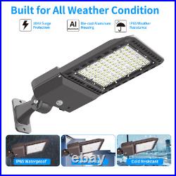 300W LED Shoebox Parking Lot Light Commercial Outdoor Area Street Pole Lighting