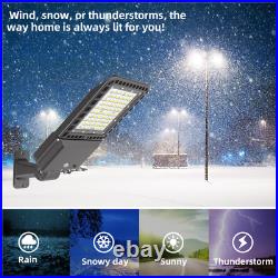 300W LED Shoebox Parking Lot Light Commercial Outdoor Area Street Pole Lighting