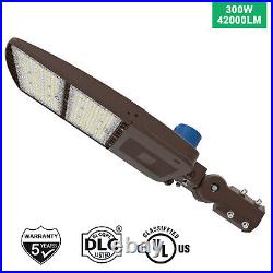 300W LED Shoebox Parking Lot Light | 4000K-5700K Selectable | 1-10V Dim | 1000W MH Equiv
