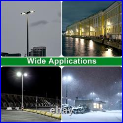 300W LED Shoebox Parking Lot light Fixture 5000K Replace 800W MH Area Road light