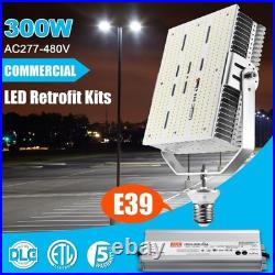 300W LED Shoebox Retrofit Pole Light 277-480V Parking Lot Commercial Fixture E39 300W LED Shoebox Retrofit Pole Light 277-480V Parking Lot Commercial Fixture E39