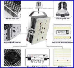 300W LED Shoebox Retrofit Pole Light 277-480V Parking Lot Commercial Fixture E39