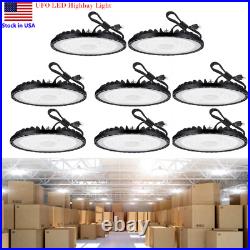 300W LED UFO High Bay Light Commercial Industrial Bay Lighting Garage Fixture 8P