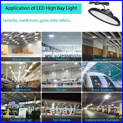 300W LED UFO High Bay Light Fixture, UFO LED Shop Light Commercial Lighting 4PCS