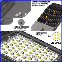300W Parking Lot LED Lights Commercial Shoebox Street Area Light with Photocell