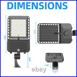 300W Parking Lot Lights 3 Pack Led Shoebox Light Commercial Street Area Lighting