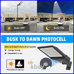 300W Parking Lot Lights 3 Pack Led Shoebox Light Commercial Street Area Lighting