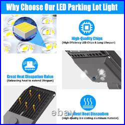 300W Parking Lot Lights 3 Pack Led Shoebox Light Commercial Street Area Lighting