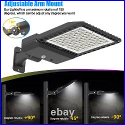300W Parking Lot Lights 3 Pack Led Shoebox Light Commercial Street Area Lighting