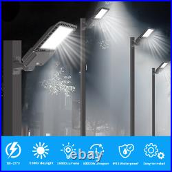 300W Parking Lot Lights 3 Pack Led Shoebox Light Commercial Street Area Lighting