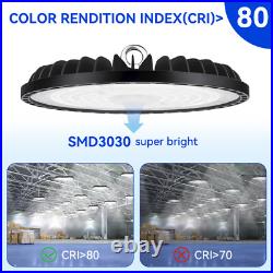 300W UFO LED High Bay Light Commercial Warehouse Light UFO Highbay Lamp 8Pack