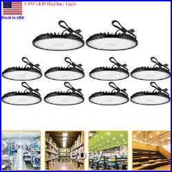 300W UFO LED High Bay Light Fixture IP65 Commercial UFO Warehouse Lamp 10Pack
