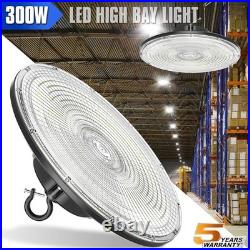 300W UFO LED High Bay Light Warehouse Factory Industrial Ceiling Fixture 43500LM