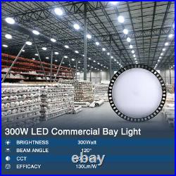 300W UFO LED High Bay Light Warehouse Industrial Floodlight Fixture Super Bright