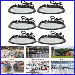 300W UFO LED High Bay Lights, 6 Pack Industrial & Warehouse Lighting Fixtures