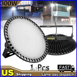 300W UFO LED High Bay Lights Shop Warehouse Factory Industrial Lamp Fixtures US