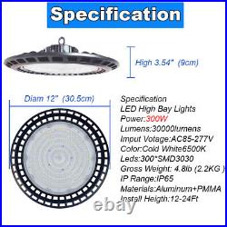 300W UFO Led High Bay Light Warehouse Commercial Factory Shop Gym Garage Lights