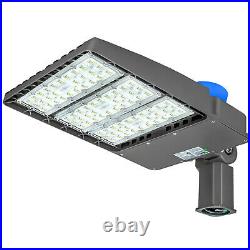 300Watt Shoebox LED Street Parking Lot Light Posts Adjustable Angle 39000LM US