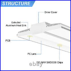 300 Watts LED Linear High Bay Light 45000LM for Warehouse Garage Hanging Fixture