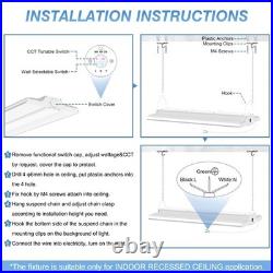 300 Watts LED Linear High Bay Light Commercial Ceiling Fixtures Adjustable Model