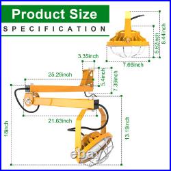 30W LED Dock Lights with Folding Arm 360° Rotatable Lamp Head, IP65, 4200LM UL