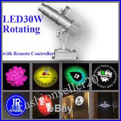 30W LED Rotating Advertising Logo Projector Light Shop Projection Lamp Indoor
