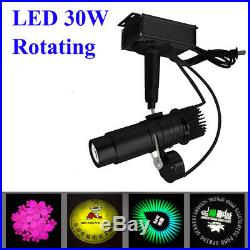 30W LED Rotating Gobo Advertising Logo Projector Laser Light Lamp Indoor Outdoor