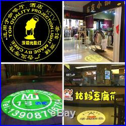 30W Static LED Advertising Logo Projector Laser Light Store Welcome Lamp Black