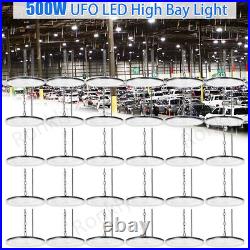 30 Pack 500W UFO Led High Bay Lights Commercial Warehouse Factory Light Fixture